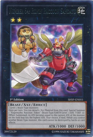 Number 64: Ronin Raccoon Sandayu - SHSP-EN051 - Rare - 1st Edition available at 401 Games Canada