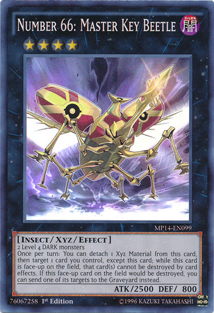 Number 66: Master Key Beetle - MP14-EN099 - Super Rare - 1st Edition available at 401 Games Canada