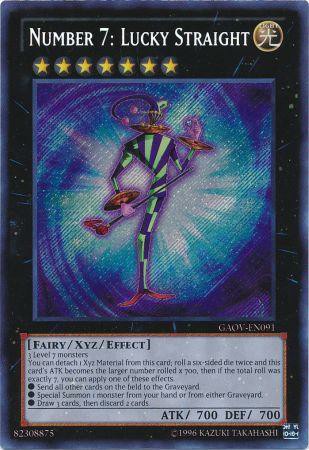 Number 7: Lucky Straight - GAOV-EN091 - Secret Rare - Unlimited available at 401 Games Canada