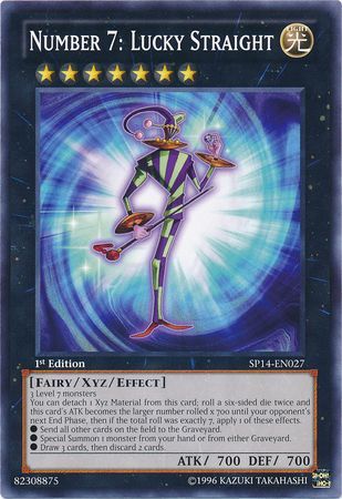 Number 7: Lucky Straight - SP14-EN027 - Starfoil Rare - 1st Edition available at 401 Games Canada