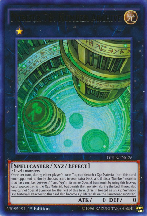 Number 78: Number Archive - DRL3-EN026 - Ultra Rare - 1st Edition available at 401 Games Canada