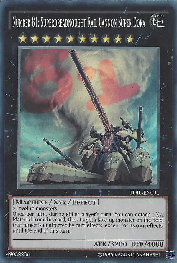 Number 81: Superdreadnought Rail Cannon Super Dora - TDIL-EN091 - Super Rare - Unlimited available at 401 Games Canada