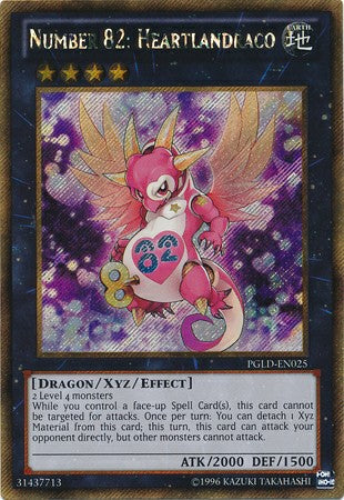 Number 82: Heartlandraco - PGLD-EN025 - Gold Secret Rare - Unlimited available at 401 Games Canada