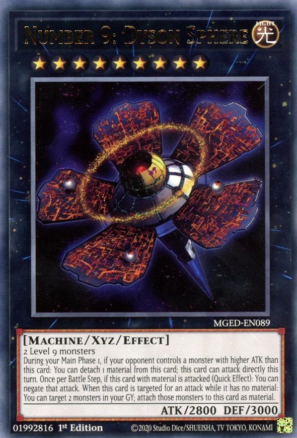 Number 9: Dyson Sphere - MGED-EN089 - Rare - 1st Edition available at 401 Games Canada