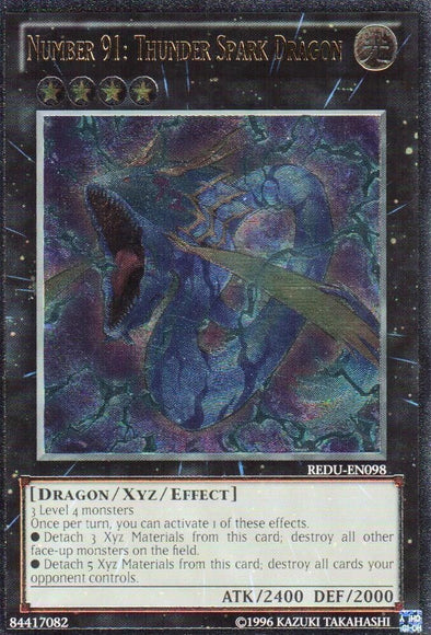 Number 91: Thunder Spark Dragon - REDU-EN098 - Ultimate Rare - Unlimited available at 401 Games Canada