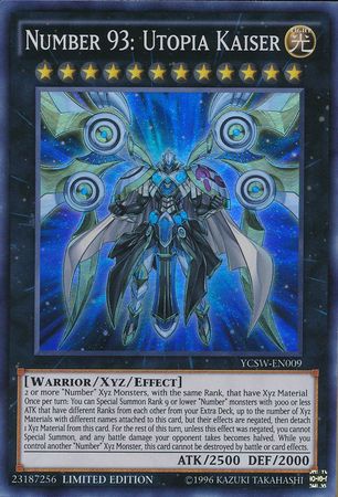 Number 93: Utopia Kaiser - YCSW-EN009 - Super Rare available at 401 Games Canada
