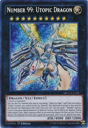 Number 99: Utopic Dragon - MP15-EN190 - Secret Rare - 1st Edition available at 401 Games Canada