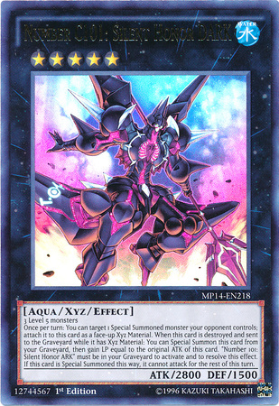 Number C101: Silent Honor DARK - MP14-EN218 - Ultra Rare - 1st Edition available at 401 Games Canada