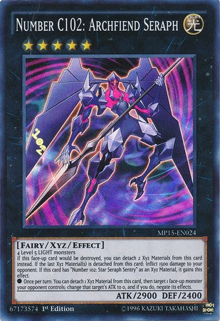 Number C102: Archfiend Seraph - MP15-EN024 - Super Rare - 1st Edition available at 401 Games Canada