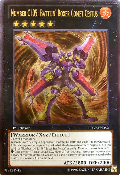 Number C105: Battlin' Boxer Comet Cestus - LTGY-EN052 - Ultimate Rare - 1st Edition available at 401 Games Canada