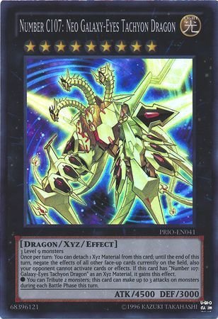 Number C107: Neo Galaxy-Eyes Tachyon Dragon - PRIO-EN041 - Super Rare - Unlimited available at 401 Games Canada