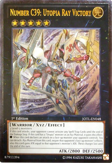401 Games Canada - Number C39: Utopia Ray Victory - JOTL-EN048 - Ultimate Rare - 1st Edition 401 Games Canada - Number C39: Utopia Ray Victory - JOTL-EN048 - Ultimate Rare - 1st Edition