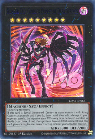 Number C40: Gimmick Puppet of Dark Strings (Blue) - LDS3-EN065 - Ultra Rare - 1st Edition available at 401 Games Canada