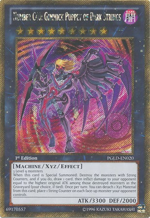 Number C40: Gimmick Puppet of Dark Strings - PGLD-EN020 - Gold Secret Rare - 1st Edition available at 401 Games Canada