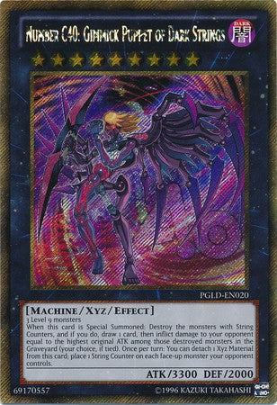 Number C40: Gimmick Puppet of Dark Strings - PGLD-EN020 - Gold Secret Rare - Unlimited available at 401 Games Canada