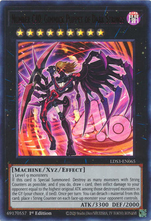 Number C40: Gimmick Puppet of Dark Strings (Red) - LDS3-EN065 - Ultra Rare - 1st Edition available at 401 Games Canada