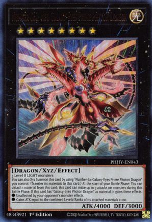 Number C62: Neo Galaxy-Eyes Prime Photon Dragon - PHHY-EN043 - Ultra Rare - 1st Edition available at 401 Games Canada