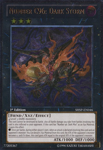 Number C96: Dark Storm - SHSP-EN046 - Ultimate Rare - 1st Edition available at 401 Games Canada