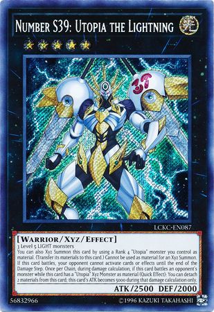 Number S39: Utopia the Lightning - LCKC-EN087 - Secret Rare - Unlimited available at 401 Games Canada