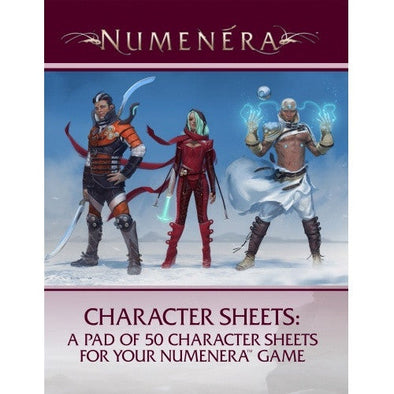 Numenera - Character Sheets (50)-RPG-401 Games