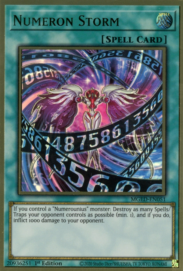 Numeron Storm - MGED-EN051 - Premium Gold Rare - 1st Edition available at 401 Games Canada
