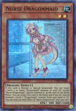 Nurse Dragonmaid - LART-EN048 - Ultra Rare - Limited Edition available at 401 Games Canada