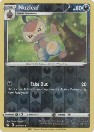 Nuzleaf - 096/203 - Uncommon - Reverse Holo available at 401 Games Canada