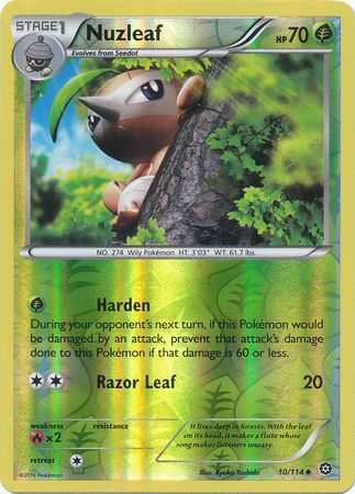 Nuzleaf - 10/114 - Uncommon - Reverse Holo available at 401 Games Canada