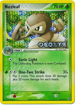 Nuzleaf - 43/107 - Uncommon - Reverse Holo available at 401 Games Canada