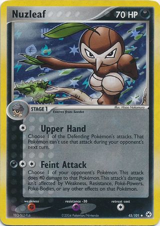 Nuzleaf - 45/101 - Uncommon - Reverse Holo available at 401 Games Canada