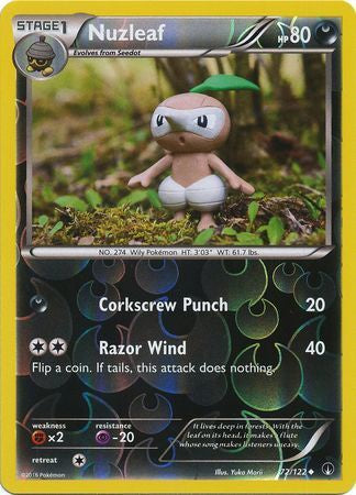 Nuzleaf - 72/122 - Uncommon - Reverse Holo available at 401 Games Canada