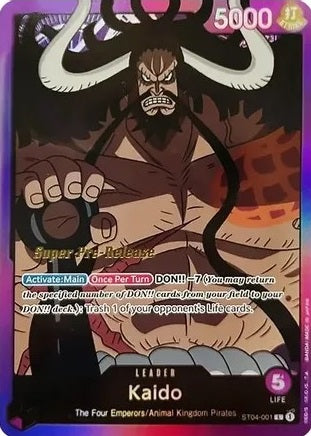 Kaido (Super Pre-Release) - ST04-001 - Leader