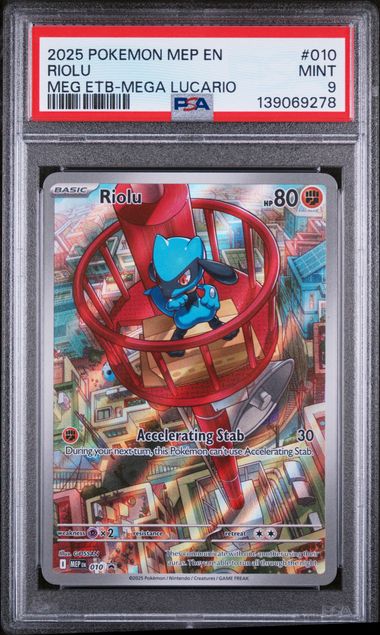 Riolu (010) - MEG ETB Mega Lucario - Promo - Mint 9