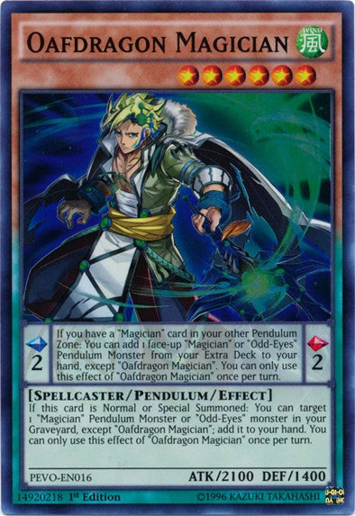 Oafdragon Magician - PEVO-EN016 - Super Rare - 1st Edition available at 401 Games Canada