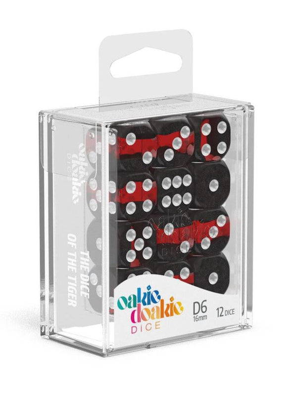 Oakie Doakie Dice Set - 12D6 - Enclave - Ruby available at 401 Games Canada