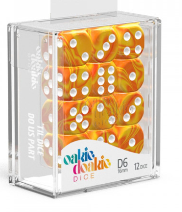 Oakie Doakie Dice Set - 12D6 - Gemidice - Sunstone available at 401 Games Canada