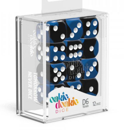 Oakie Doakie Dice Set - 12D6 - Glow in the Dark - Deep Ocean available at 401 Games Canada