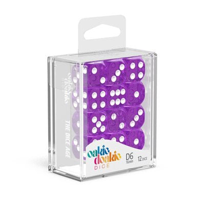 Oakie Doakie Dice Set - 12D6 - Speckled - Purple available at 401 Games Canada