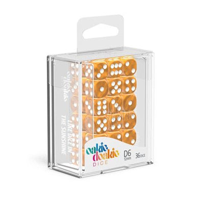 Oakie Doakie Dice Set - 36D6 - Marble - Orange available at 401 Games Canada