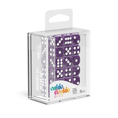 Oakie Doakie Dice Set - 36D6 - Marble - Purple available at 401 Games Canada