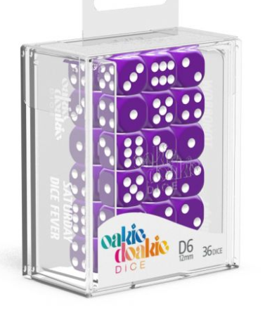 Oakie Doakie Dice Set - 36D6 - Solid - Purple available at 401 Games Canada