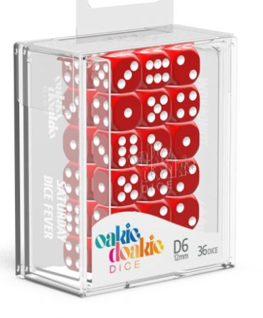 Oakie Doakie Dice Set - 36D6 - Solid - Red available at 401 Games Canada