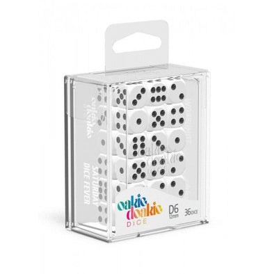 Oakie Doakie Dice Set - 36D6 - Solid - White available at 401 Games Canada