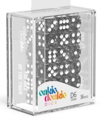 Oakie Doakie Dice Set - 36D6 - Speckled - Black available at 401 Games Canada