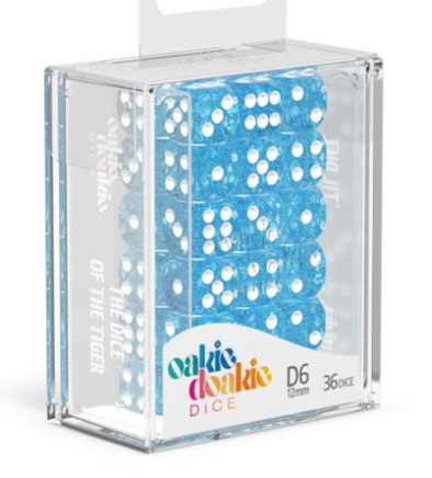 Oakie Doakie Dice Set - 36D6 - Speckled - Light Blue available at 401 Games Canada