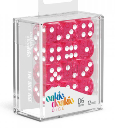 Oakie Doakie Dice Set - 36D6 - Speckled - Pink available at 401 Games Canada