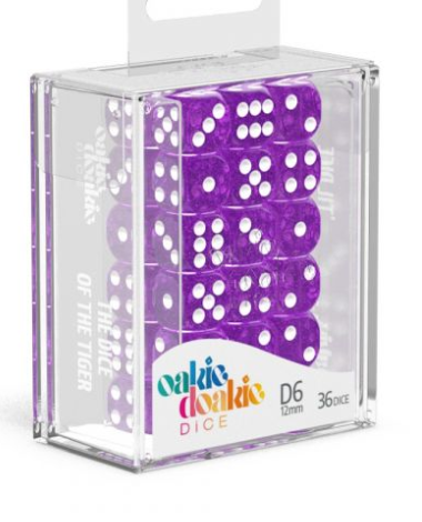 Oakie Doakie Dice Set - 36D6 - Speckled - Purple available at 401 Games Canada