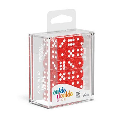 Oakie Doakie Dice Set - 36D6 - Speckled - Red available at 401 Games Canada