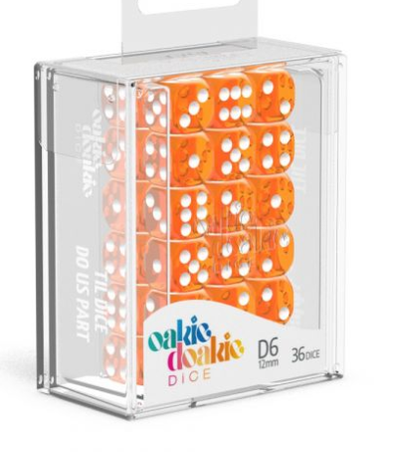 Oakie Doakie Dice Set - 36D6 - Translucent - Orange available at 401 Games Canada