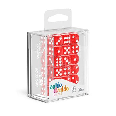 Oakie Doakie Dice Set - 36D6 - Translucent - Red available at 401 Games Canada